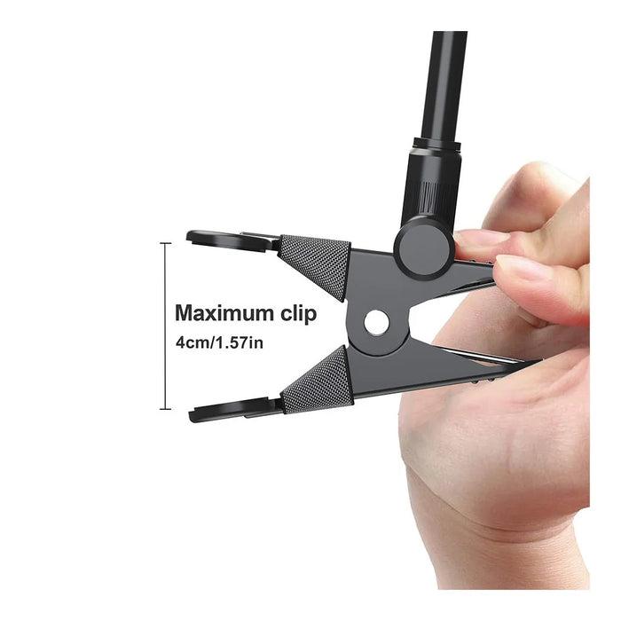 X040 Universal Phone Holder Clamp Mount Bracket for Electric Guitar Bass Ukulele Live Teaching Video Recording - 6