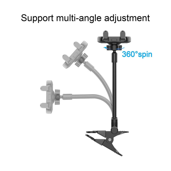 X040 Universal Phone Holder Clamp Mount Bracket for Electric Guitar Bass Ukulele Live Teaching Video Recording - 7
