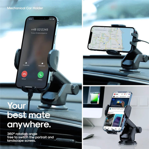 JOYROOM JR-ZS259 Car Dashboard Suction Cup Mount Bracket Holder for 4.7-6.9inch Mobile Phone - 2