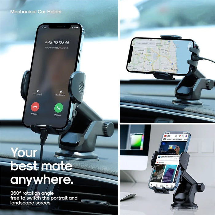 JOYROOM JR-ZS259 Car Dashboard Suction Cup Mount Bracket Holder for 4.7-6.9inch Mobile Phone - 2