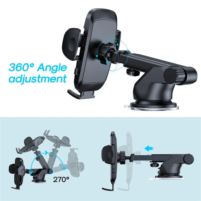 JOYROOM JR-ZS259 Car Dashboard Suction Cup Mount Bracket Holder for 4.7-6.9inch Mobile Phone - 4