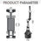 S258 Universal Car Cup Holder Phone Tablet Mount Adjustable Arm 360 Degree Rotation Stand - 7