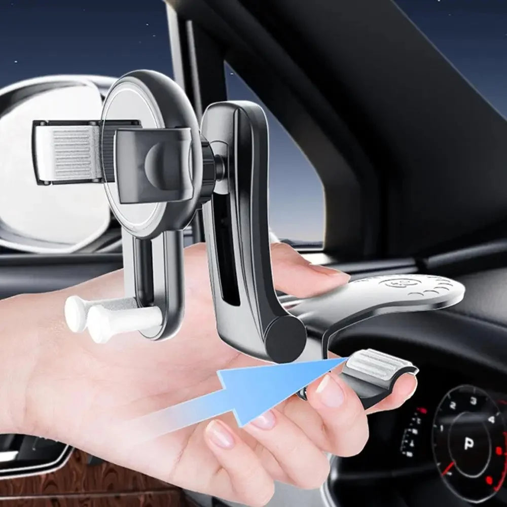 YB25-3 Car Dashboard Phone Mount Holder Adjustable Multi Function ABS Navigation Stand - 3