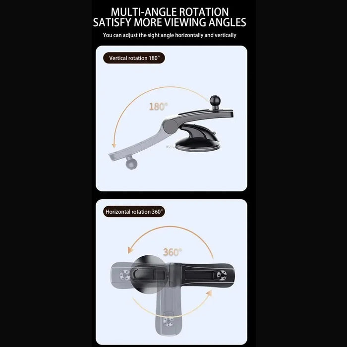 X253 Multifunctional 360 Degree Rotating Car Phone Mount Dashboard Suction Cup Holder - 6