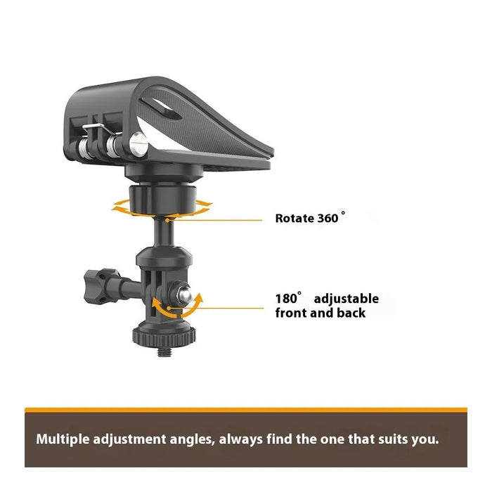 ZY02 Car Sun Visor Mount Holder Panoramic Camera Smartphone Universal Bracket with Phone Clamp - 4