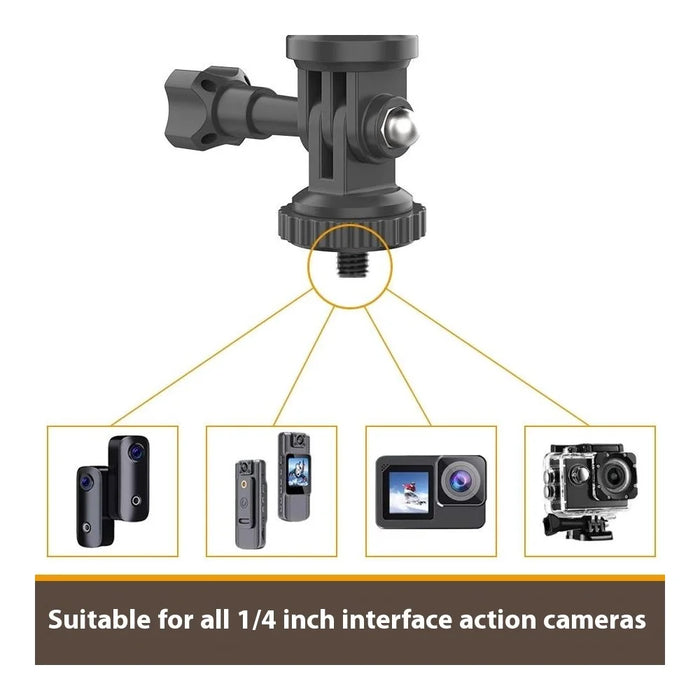 ZY02 Car Sun Visor Mount Holder Panoramic Camera Smartphone Universal Bracket with Phone Clamp - 5