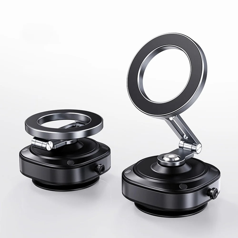 X74 Car Dashboard Electric Vacuum Suction Cup Magnetic Phone Mount Stand - 2
