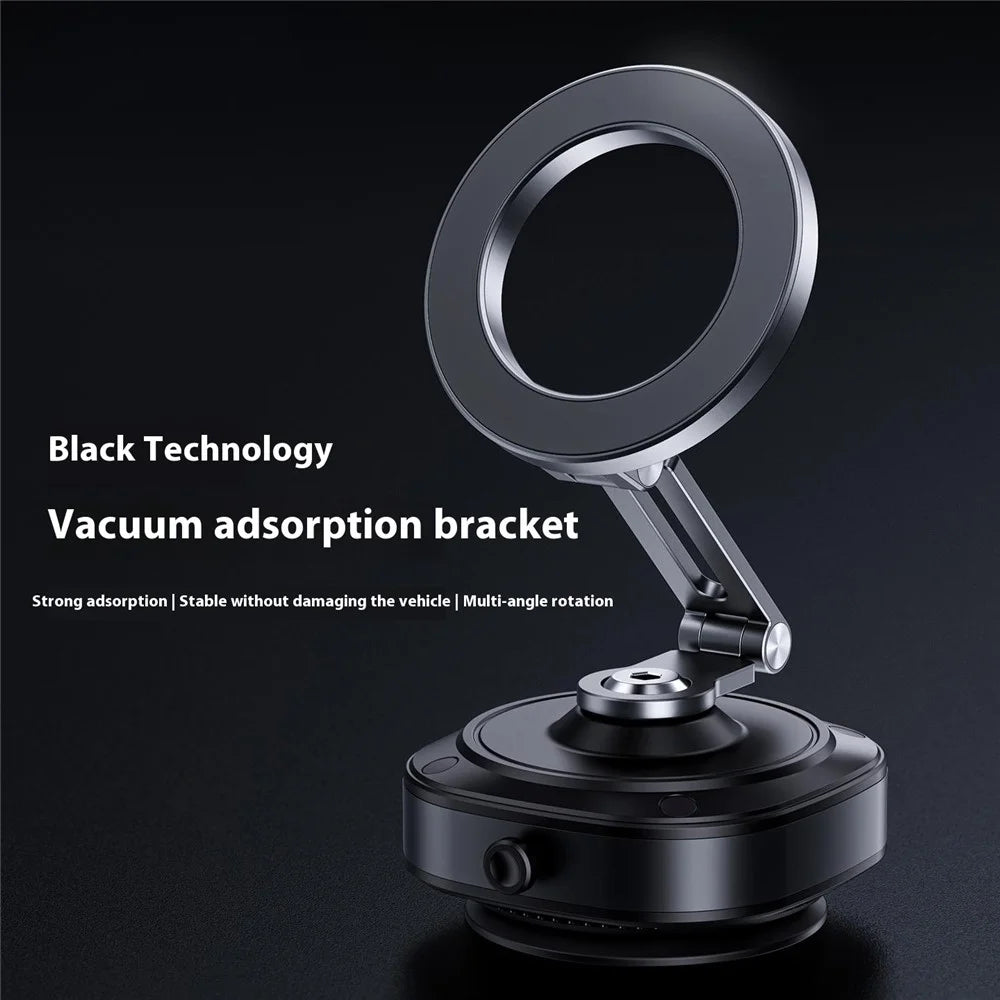 X74 Car Dashboard Electric Vacuum Suction Cup Magnetic Phone Mount Stand - 3