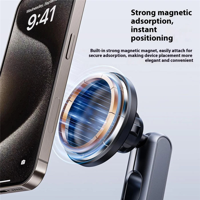 X75 Car Phone Holder Electric Suction Cup Mount Stand 360 Degree Rotation Magnetic Bracket - 6