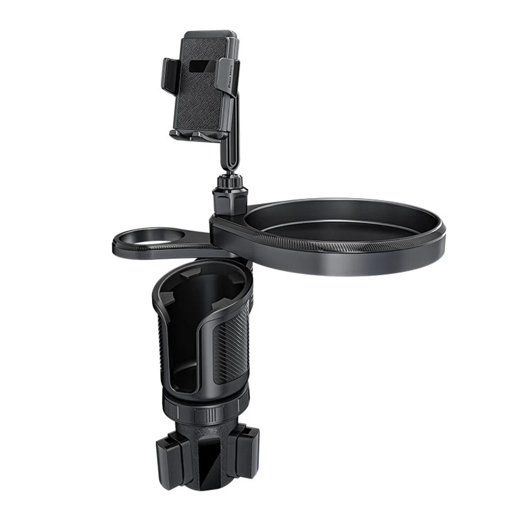 CP242 Car Cup Holder Expansion Tray Universal 4 in 1 Car Phone Holder Cup Holder Tray Stand - 2