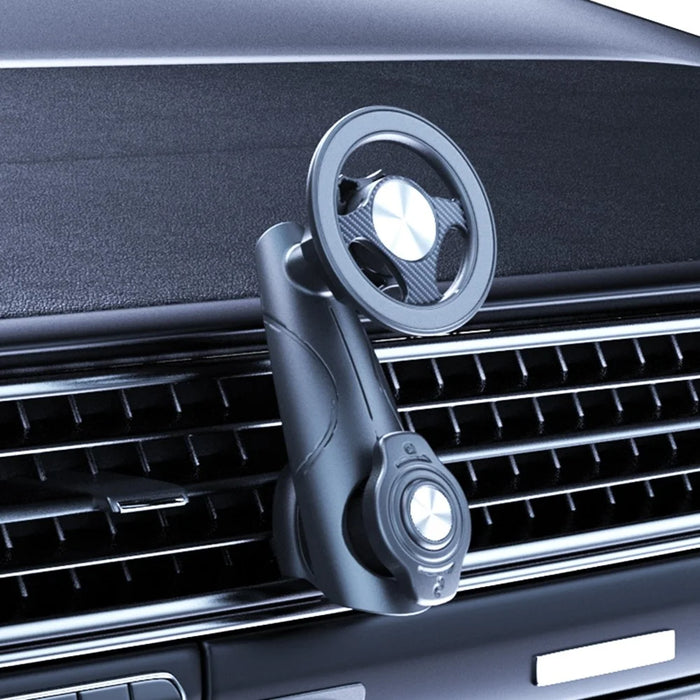 C243C Rotating Magnetic Car Phone Holder Vehicle Air Vent Cellphone Navigation Bracket - 2