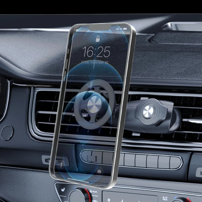 C243C Rotating Magnetic Car Phone Holder Vehicle Air Vent Cellphone Navigation Bracket - 4