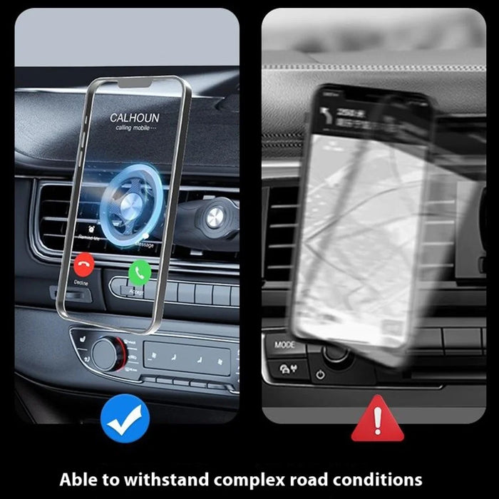 C243C Rotating Magnetic Car Phone Holder Vehicle Air Vent Cellphone Navigation Bracket - 7