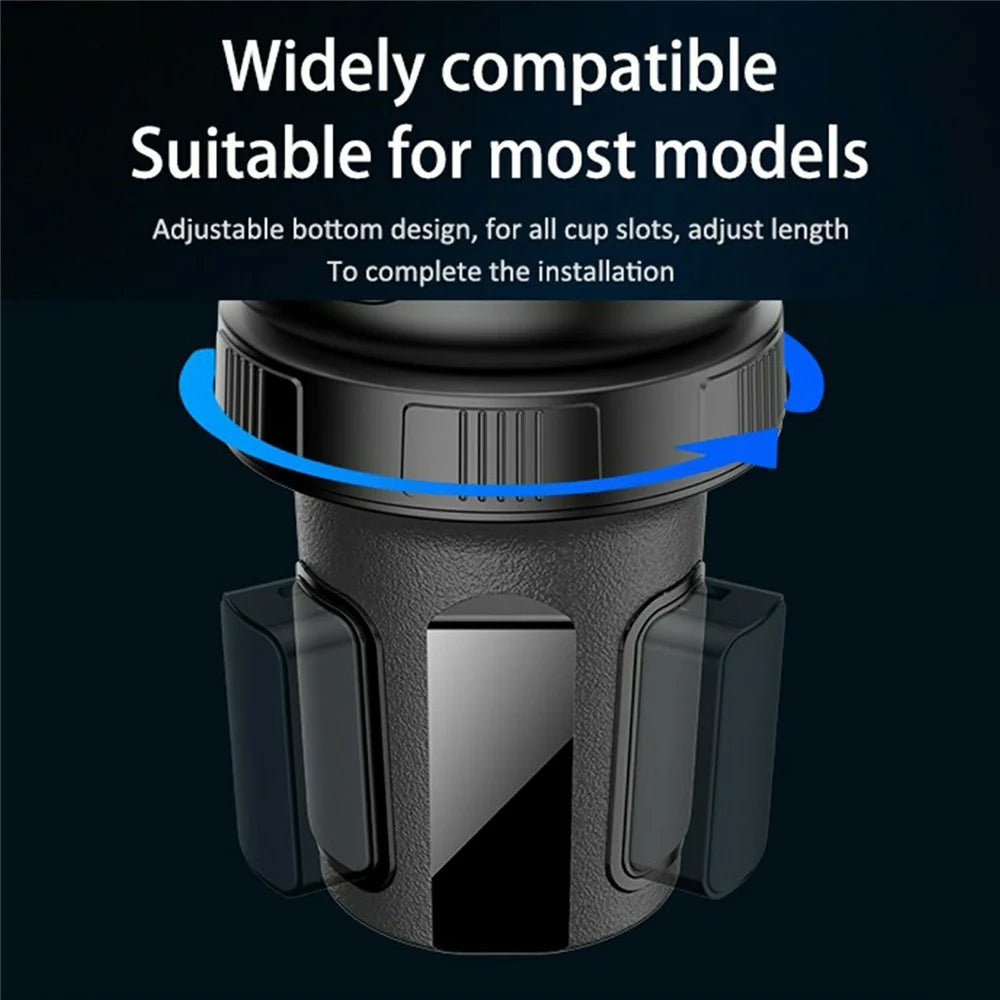 YESIDO C180 Multifunctional Cup Holder Food Tray with Expandable Base for Drinks Snacks Keys Organizer - 7