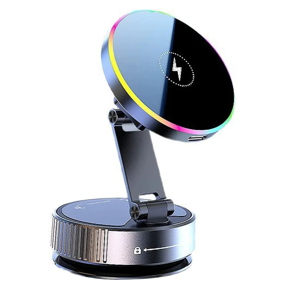 K5 Car Wireless Charger Mount 360 Degree Rotation Folding Magnetic Phone Charger Holder - 1