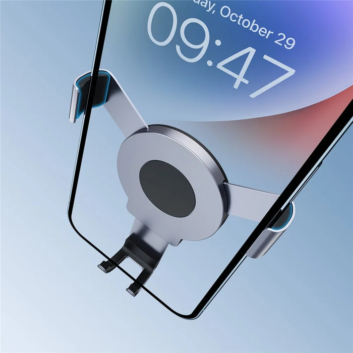 PJ-03 Car Phone Holder Gravity Mount Aluminum Alloy Stand Magnetic Clip Desktop Phone Bracket - 7