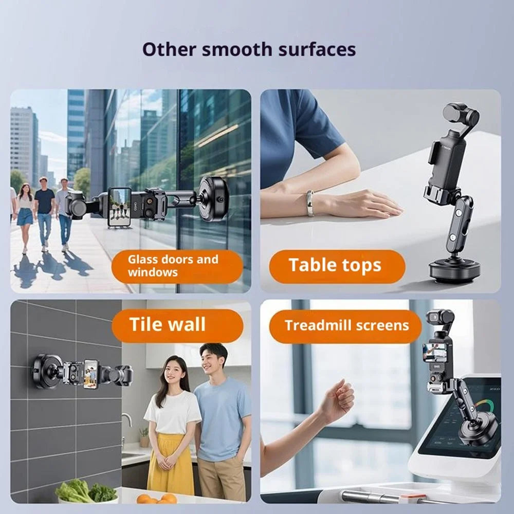 DJ3 For DJI Osmo Pocket Vacuum Suction Mount Accessory Expansion Action Camera Car Shooting Bracket - 7