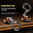 X66 Magnetic Car Phone Mount 720-Degree Triple-Axis Rotation Folding Vacuum Suction Cup Phone Holder for Dashboard / Windshield - Black - 2