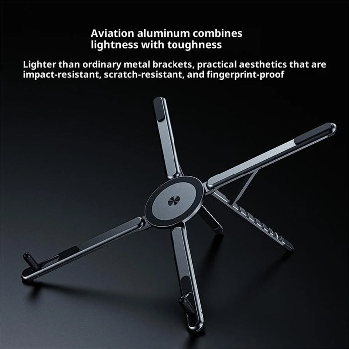 E05 Portable Desk Stand for Tablet Multi-Function Magnetic Aluminum Alloy Phone Holder - 4