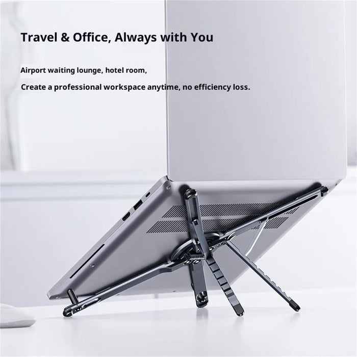 E05 Portable Desk Stand for Tablet Multi-Function Magnetic Aluminum Alloy Phone Holder - 6