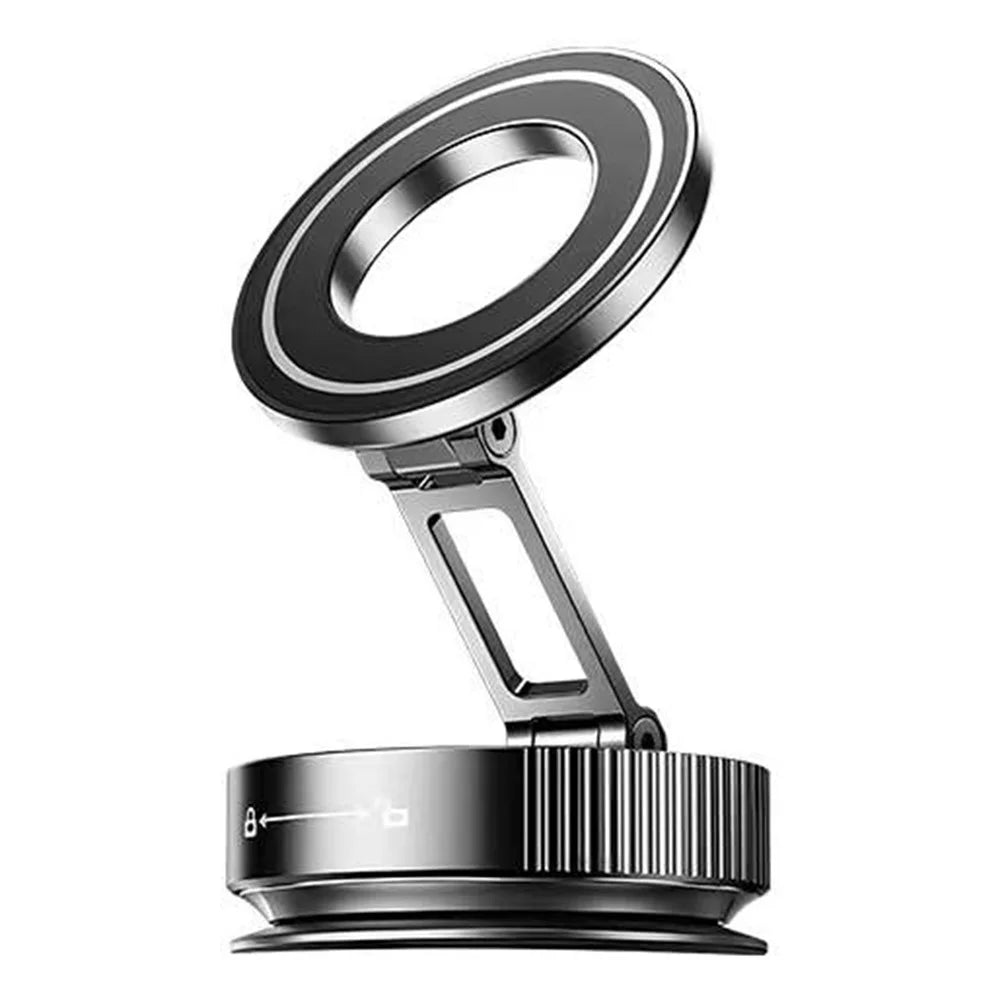 COTECI BS-014 Magnetic Car Phone Mount Holder Vacuum Suction Cup 3-Axis Adjustable Anti Shake Vehicle Stand - Black - 1
