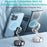 COTECI BS-014 Magnetic Car Phone Mount Holder Vacuum Suction Cup 3-Axis Adjustable Anti Shake Vehicle Stand - Black - 7