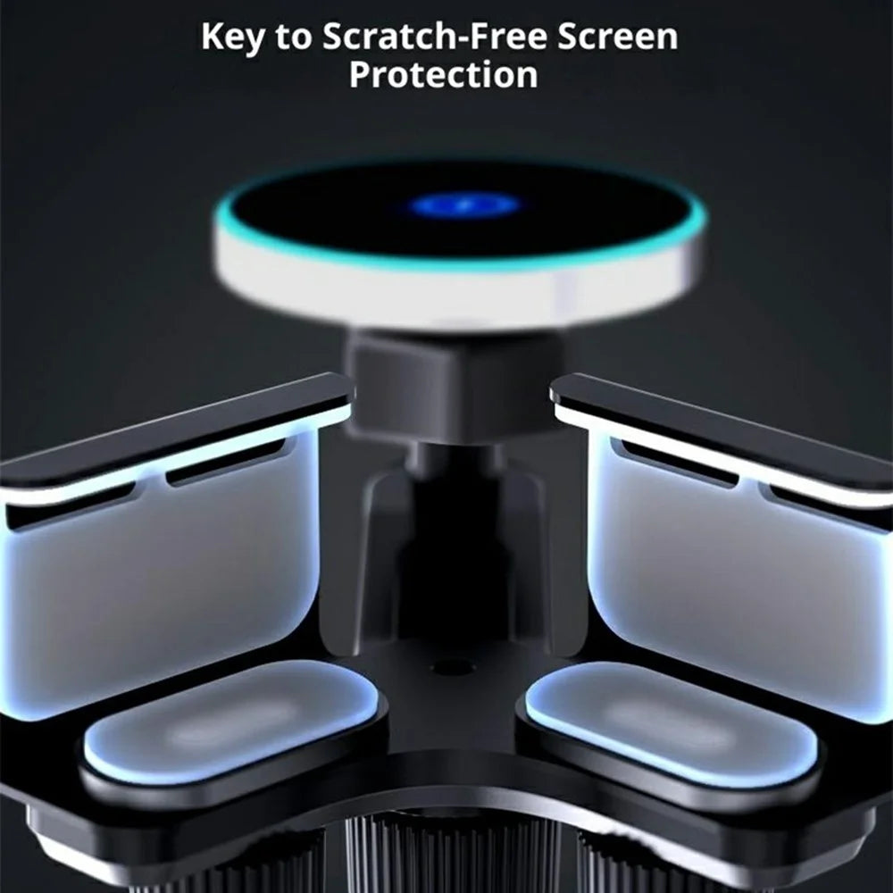 P3 15W Magnetic Car Wireless Charger Heat Resistant Magnetic Car Phone Mount - 5