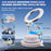 M16 Car Phone Mount Holder 3-Fold Rotatable Magnetic Phone Mount with Vacuum Suction Dashboard Navigation Stand - White - 4