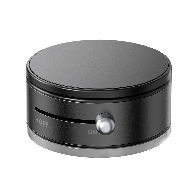 360 Degree Rotation Magnetic Cellphone Holder Vacuum Suction Mount Phone Stand - Black - 1