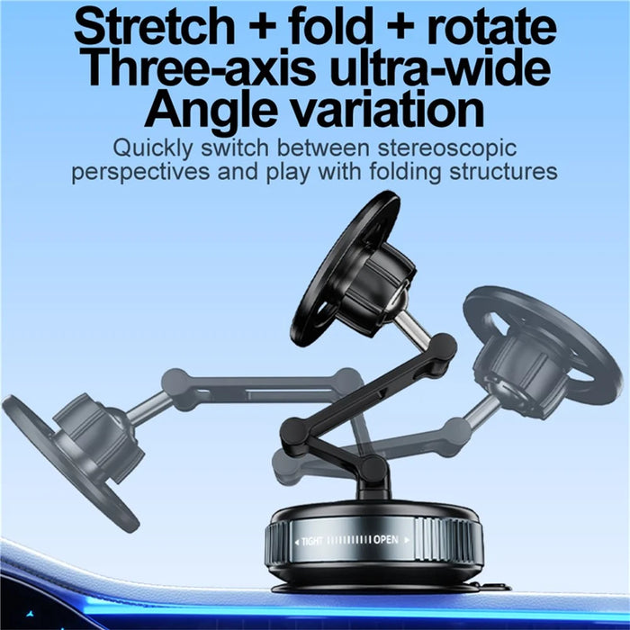 JY25-8 Suction Cup Magnetic Car Phone Mount Dashboard Stand Holder Strong Vacuum Adhesion for Navigation - 3