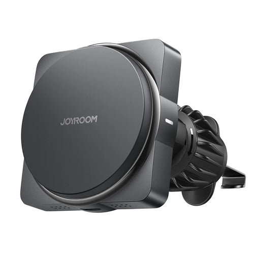 JOYROOM JR-ZS506 15W Auto-Rotating Magnetic Wireless Car Charger Stand Fast Charging Phone Mount - Black - 1