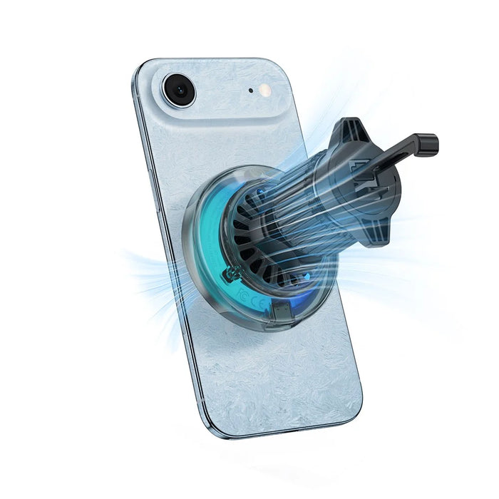 ACEFAST D61 QI2 25W Magnetic Wireless Charging Car Mount Adjustable Car Charging Holder with Cooling Fan - Tarnish - 6