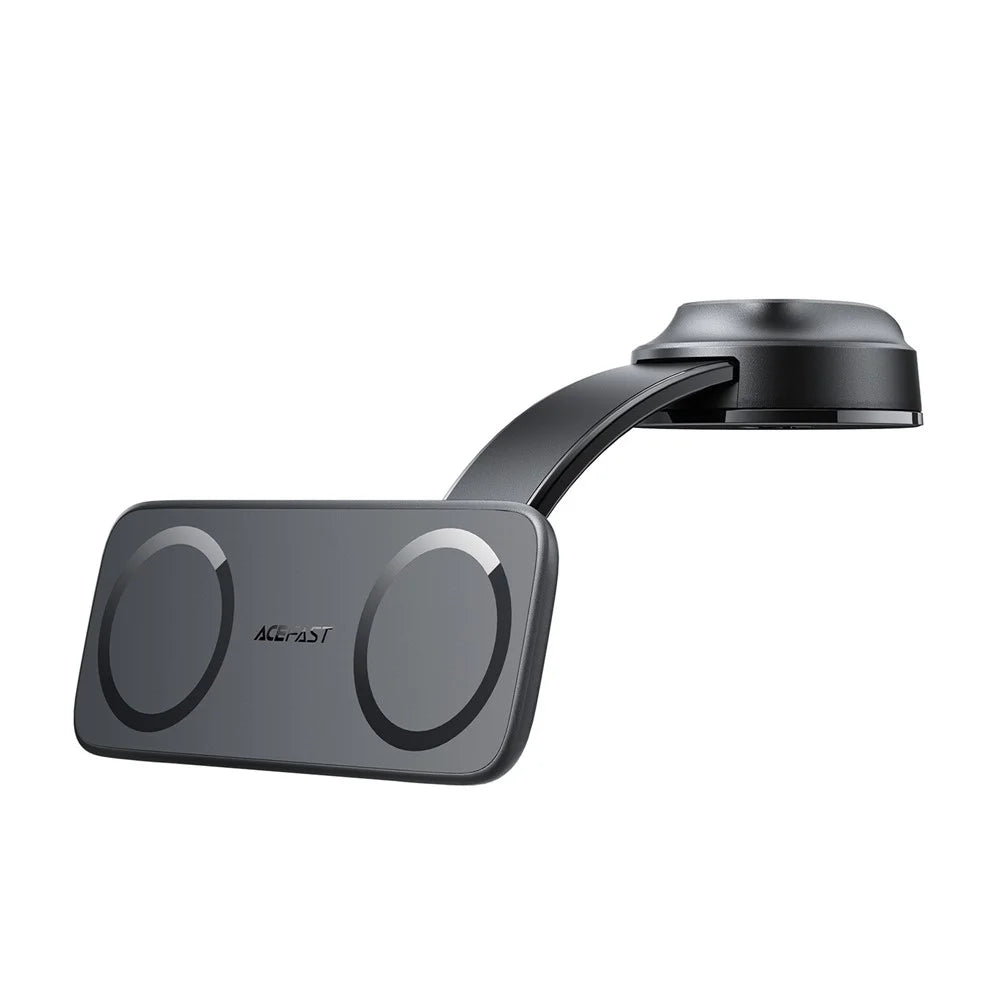 ACEFAST D60 Center Console Dual Magnetic Car Phone Mount 360° Angle Adjustment Car Phone Holder - Black - 1