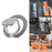 Magnetic Phone Ring Holder Grip with Dual-Side Magnets Triple Folding Zinc Alloy Kickstand - Grey - 1