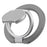 Magnetic Phone Ring Holder Grip with Dual-Side Magnets Triple Folding Zinc Alloy Kickstand - Grey - 2