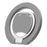 Magnetic Phone Ring Holder Grip with Dual-Side Magnets Triple Folding Zinc Alloy Kickstand - Grey - 3