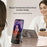 Magnetic Phone Ring Holder Grip with Dual-Side Magnets Triple Folding Zinc Alloy Kickstand - Grey - 6