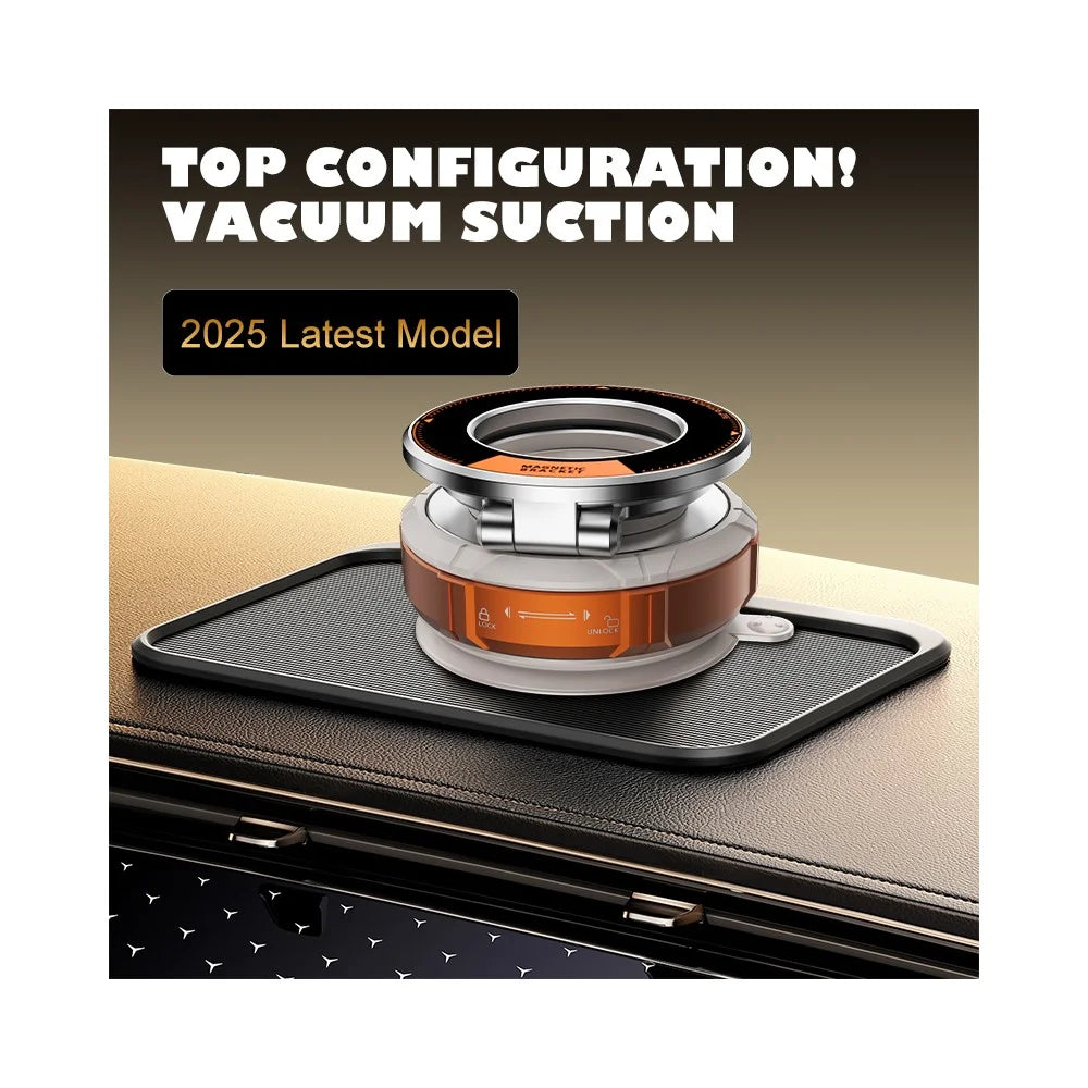 M7 Vacuum Suction Cup Car Holder Magnetic Phone Mount Rotating Navigation Stand for Dashboard - 3