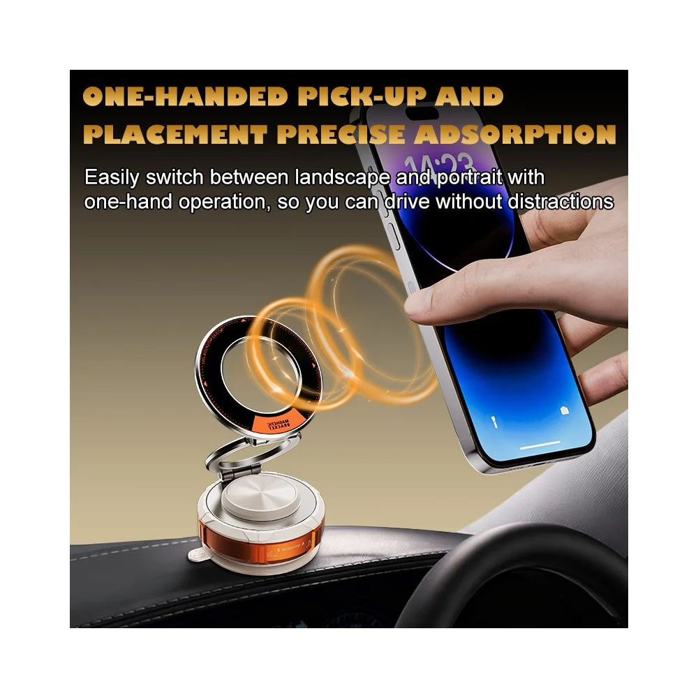 M7 Vacuum Suction Cup Car Holder Magnetic Phone Mount Rotating Navigation Stand for Dashboard - 7