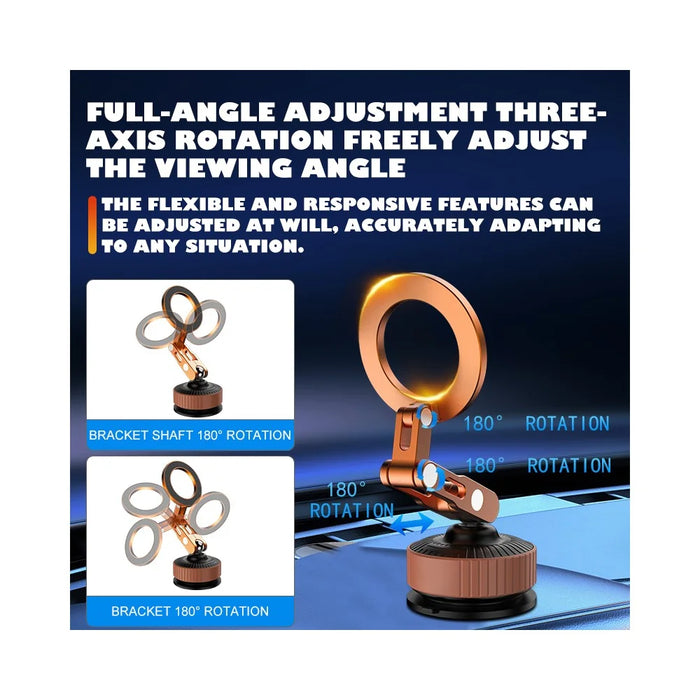 K7 Car Mount Magnetic Phone Holder Vacuum Suction Foldable Navigation Stand for Vehicle Dashboard - 4