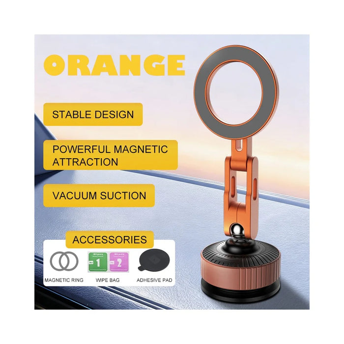 K7 Car Mount Magnetic Phone Holder Vacuum Suction Foldable Navigation Stand for Vehicle Dashboard - 7