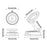 HONNOBE A13 Multi-Functional Vacuum Magnetic Phone Mount 1080° Free Viewing Strong Suction Cup Holder - Black - 7