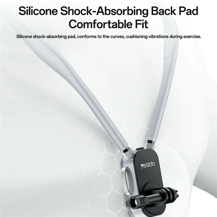 YESIDO C334 360 Degree Rotation Neck Phone Holder Stand Anti-shake Hands-free Neck-mounted Bracket - 7