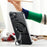 Folding Metal Phone Stand 360 Degree Rotation Damping Gear Ultra Thin Magnetic Ring Holder - Black - 5