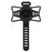 BENGGUO Bicycle Phone Mount Adjustable Silicone Elastic Strap Holder for 4.7-7.2 Inch Devices Bike Handlebar Bracket, Black - 1
