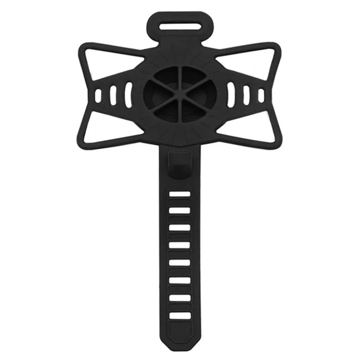 BENGGUO Bicycle Phone Mount Adjustable Silicone Elastic Strap Holder for 4.7-7.2 Inch Devices Bike Handlebar Bracket, Black - 1