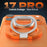 Multi-Functional Magnetic Phone Holder 360 Degree Rotation Foldable Grip Ring Kickstand - Orange - 4