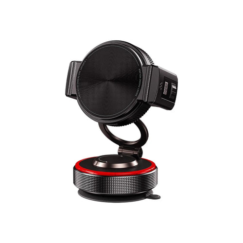 K33A Magnetic Car Phone Mount Holder Strong Vacuum Suction Cup Dashboard Windshield Universal for Navigation - Black - 1