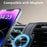 AT28 Universal Magnetic Car Phone Mount Dashboard Console Screen Navigation Foldable Holder Stand - Black - 5
