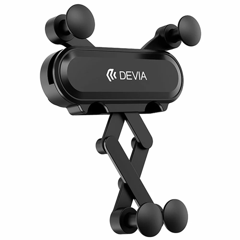 DEVIA ES071 Kintone Series Gravity Car Phone Holder Air Vent Mount Smartphone Stand - Black - 1